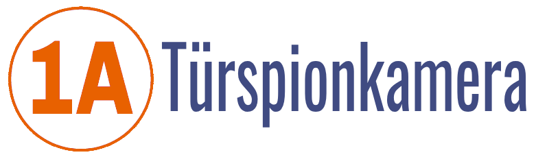 Logo Tuerspionkamera, blaue Schrift